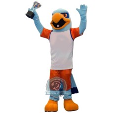 Sport Blue Eagle Mascot Costume For Adult