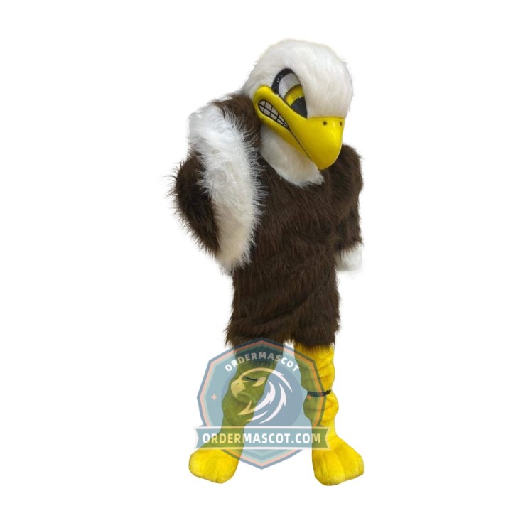 Realistic Furry Eagle Mascot Costume