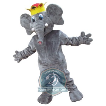 Friendly Elephant Mascot Costume For Adult