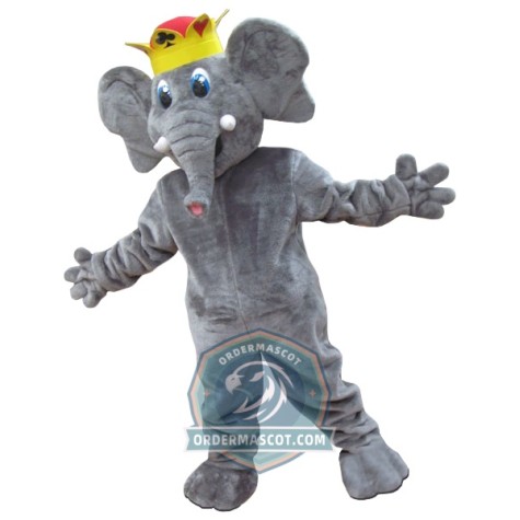 Friendly Elephant Mascot Costume For Adult