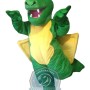 Friendly Lightweight Green Dragon Mascot Costume