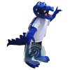 Sport Lightweight Blue Crocodile Mascot Costume