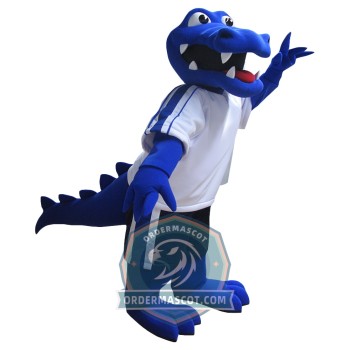 Sport Lightweight Blue Crocodile Mascot Costume
