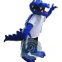 Sport Lightweight Blue Crocodile Mascot Costume
